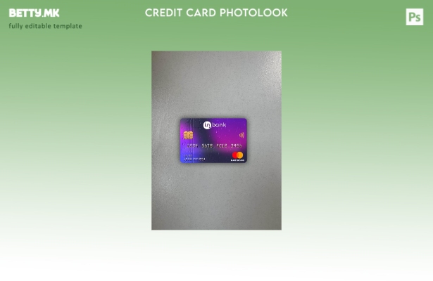 модерен стил Естонија Idbank мастер картичка photolook предниот шаблон